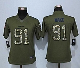 Women Nike Limited Miami Dolphins #91 Wake Green Salute To Service Jersey,baseball caps,new era cap wholesale,wholesale hats
